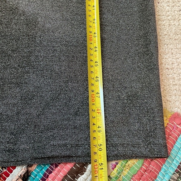 Reformation Jamen Knit Silver Metallic Sparkly Midi Dress Size Medium - Picture 15 of 15